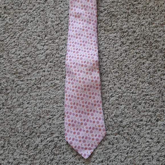 Salvatore Ferragamo Silk Tie - Pink Seashells - Made in Italy